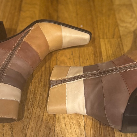 Jeffrey Campbell Multicolor Striped Ankle Boots - Picture 8 of 13